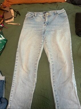 bill blass Light Wash Blue Straight Leg Jeans